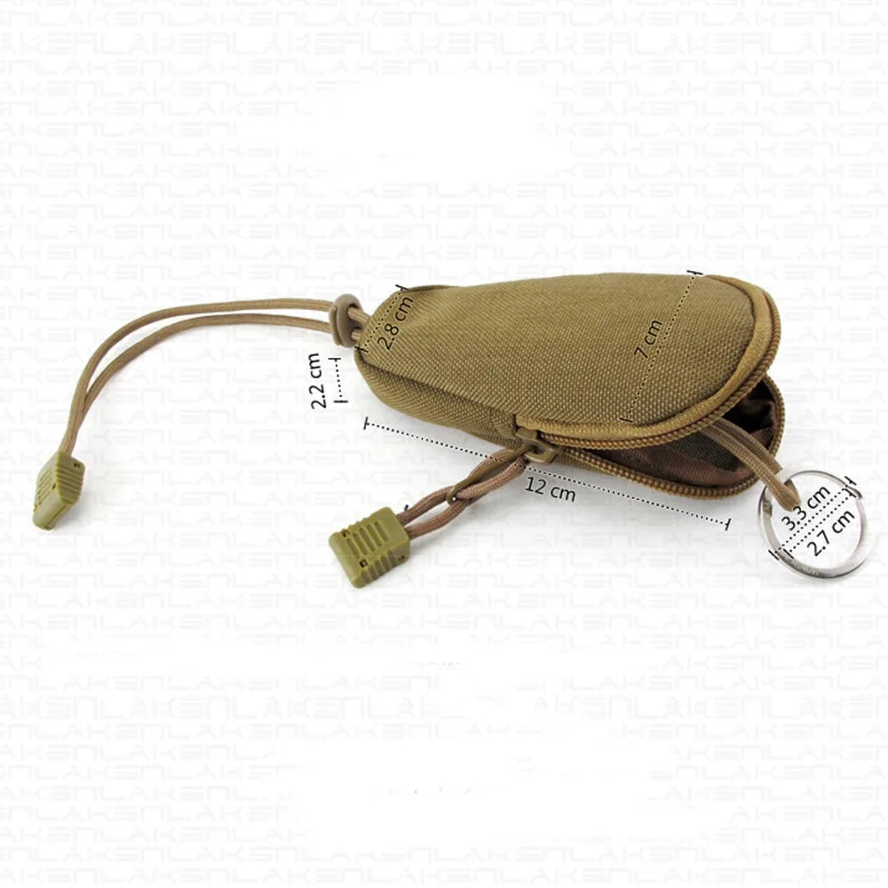 Practical Oxford Cloth Mini Key Holder Multipurpose Easy to Use Men Coin Purses Portable Mini Zipper Case Outdoor