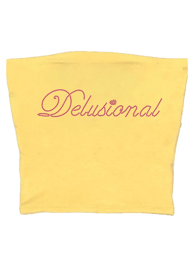 Vintage Punk Rhinestone Letter Gothic Sleeveless Streetwear Short Sleeve Sexy T Shirt Y2k Style Crop Tank Top Women Summer Camis Yellow