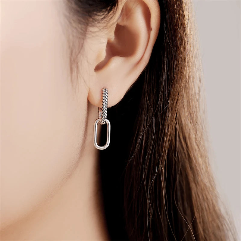 Earrings For Women Silver 925 Fashion Butterfly Snowflake Earrings Cubic Zircon Ear Studs Silver 925 Original Jewelry Gifts