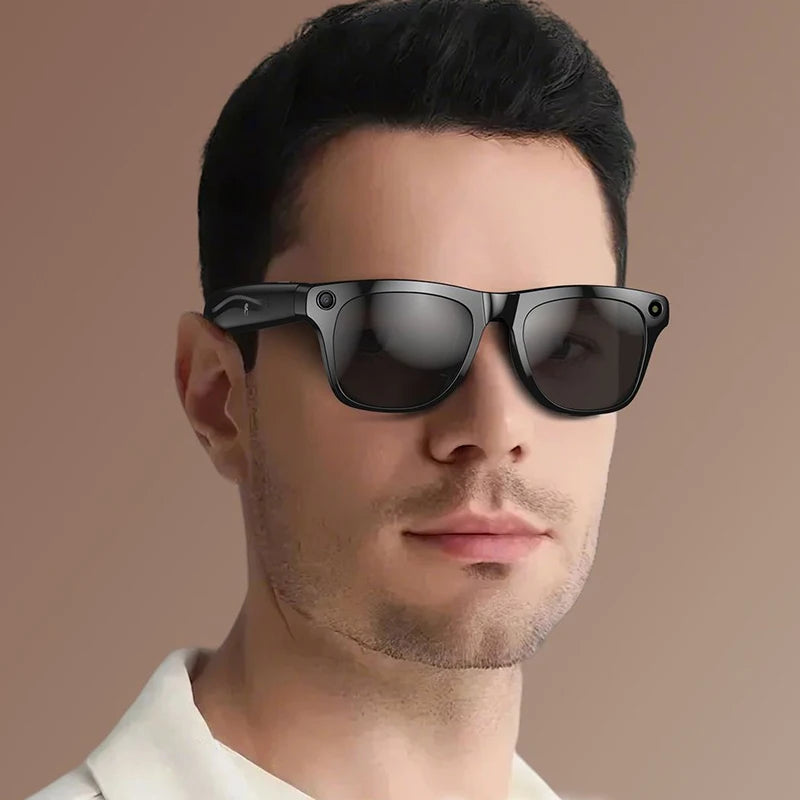 Xiaom 8K HD Smart Glasses Chat GPT 100MP Camera Bluetooth Call 260Mah Battery Voice Assistant Control Smart Glasses for Men Badiee Stylez