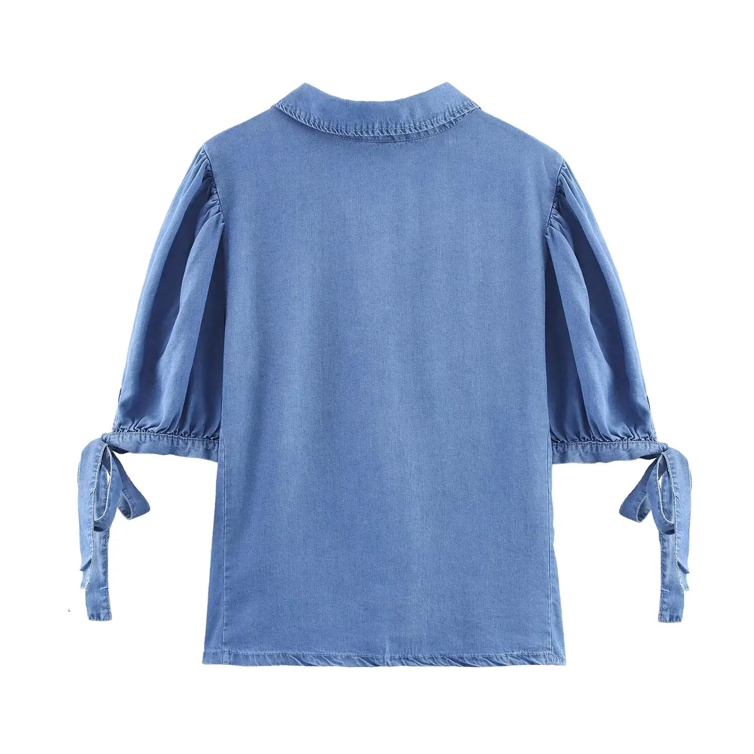 HH Women Solid Pant Sets Short Sleeves Bow Single-breasted Turn-Down Collar Shirts+Autumn Elastic Waist Pockets Wide Leg Pants Badiee Stylez