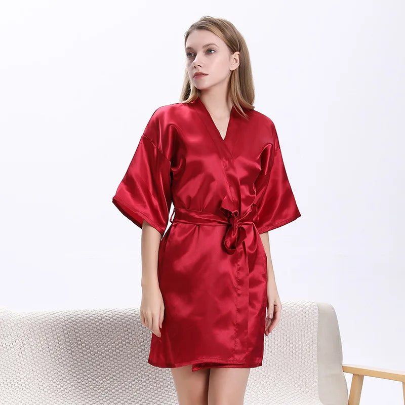 King And Queen Satin Robes Set Couple Couples Robes Mr. And Mrs. Kimono for Bride Kimonos Mr and Mrs Personalized Robes burgundy