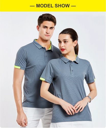 8 Colors Quick-Drying Breathable Sports Polo Shirt Custom Logo Print Embroidery Design Company Brand Tops S-4xl