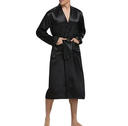 King And Queen Satin Robes Set Couple Couples Robes Mr. And Mrs. Kimono for Bride Kimonos Mr and Mrs Personalized Robes man -black