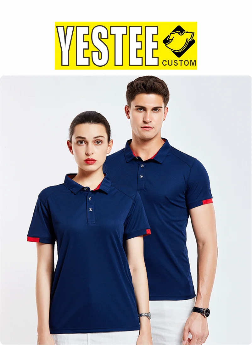 8 Colors Quick-Drying Breathable Sports Polo Shirt Custom Logo Print Embroidery Design Company Brand Tops S-4xl