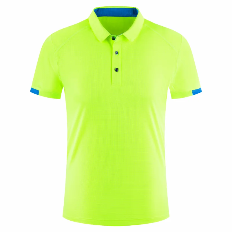 8 Colors Quick-Drying Breathable Sports Polo Shirt Custom Logo Print Embroidery Design Company Brand Tops S-4xl Fruit green