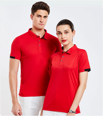 8 Colors Quick-Drying Breathable Sports Polo Shirt Custom Logo Print Embroidery Design Company Brand Tops S-4xl