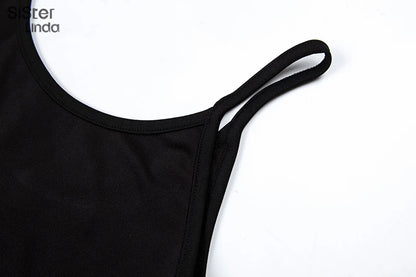 Sisterlinda Sexy Backless Sleeveless Black Playsuits Womens Elastic Soft Casual Wear Short Rompers Jog Sportswear Bodysuits 2020