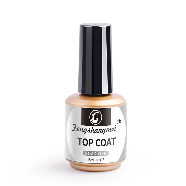 Fengshangmei No Lamp Base Coat For Gel Polish Auto Dry Gel Nail Polish Foundation Soak Off Gel Varnish Primer Ultra bond Top coat