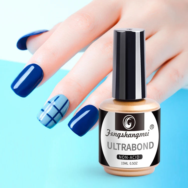 Fengshangmei No Lamp Base Coat For Gel Polish Auto Dry Gel Nail Polish Foundation Soak Off Gel Varnish Primer Ultra bond