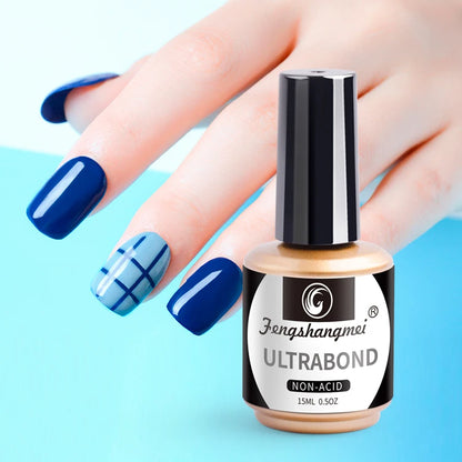 Fengshangmei No Lamp Base Coat For Gel Polish Auto Dry Gel Nail Polish Foundation Soak Off Gel Varnish Primer Ultra bond