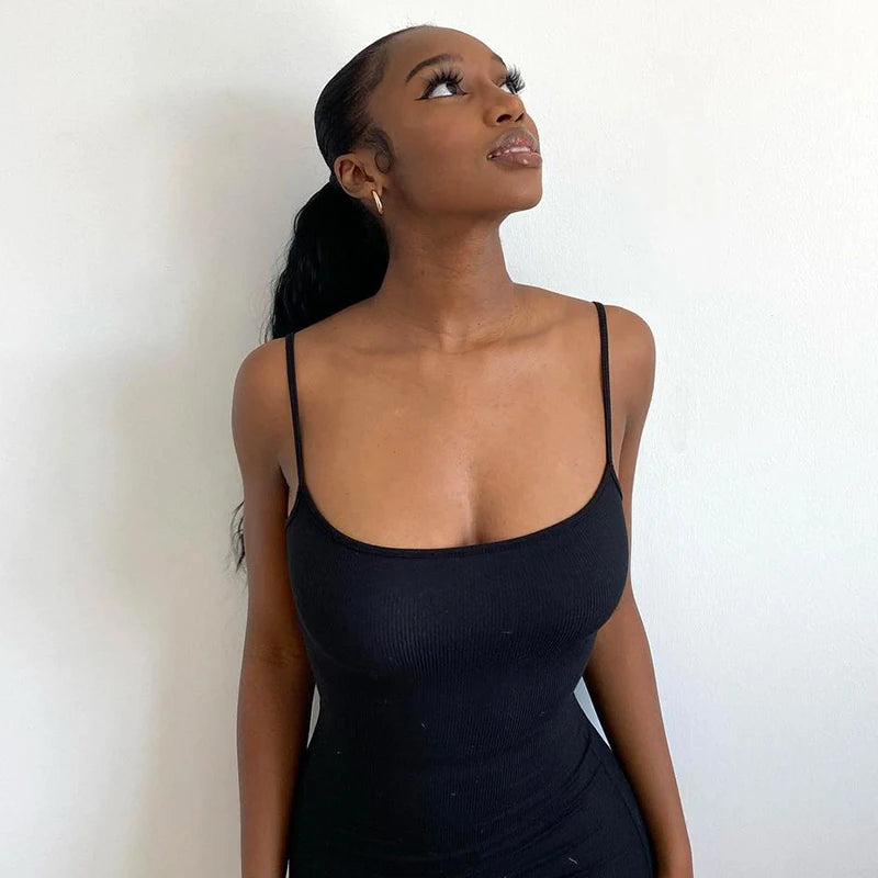 Elegant Bodycon Maxi Dress Women Summer 2024 Sleeveless Backless Sexy Outfits Party Club Sundress Black Birthday Dresses Clothes