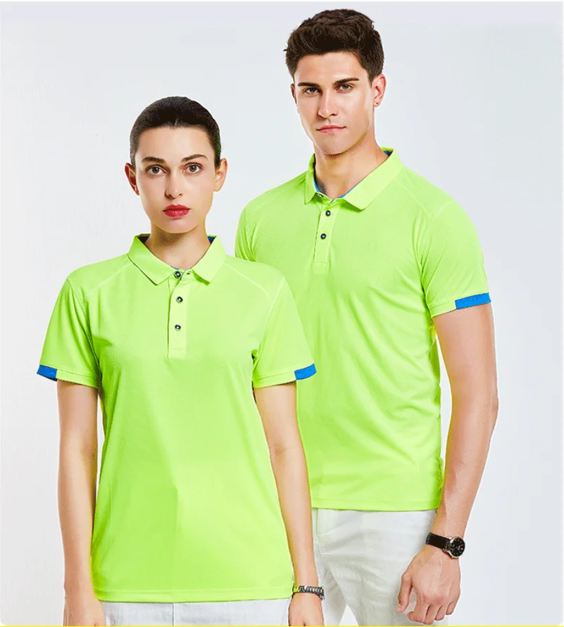 8 Colors Quick-Drying Breathable Sports Polo Shirt Custom Logo Print Embroidery Design Company Brand Tops S-4xl