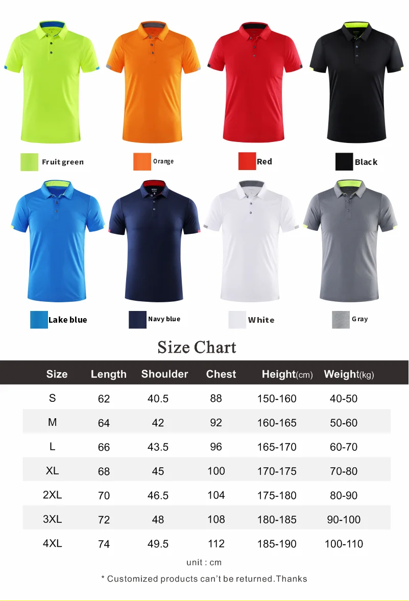 8 Colors Quick-Drying Breathable Sports Polo Shirt Custom Logo Print Embroidery Design Company Brand Tops S-4xl