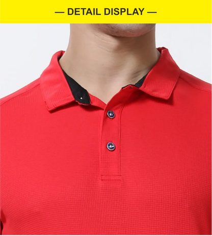 8 Colors Quick-Drying Breathable Sports Polo Shirt Custom Logo Print Embroidery Design Company Brand Tops S-4xl