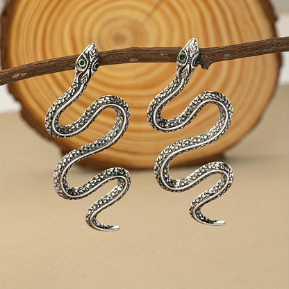 Exaggerated Snake-Shaped Earrings Badiee Stylez