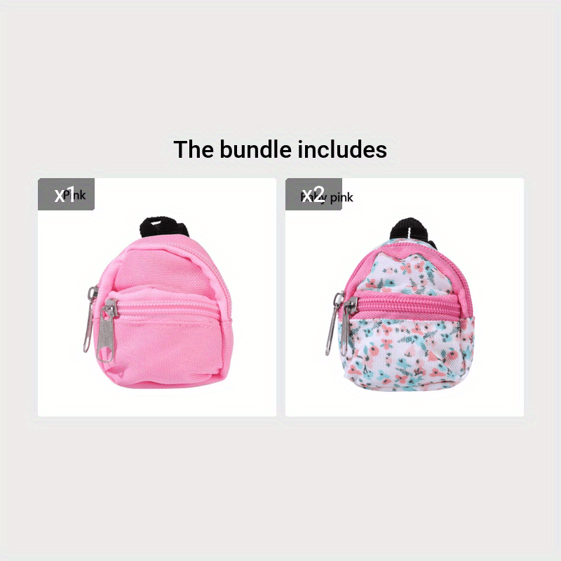 for LABUBU 11.81inch Doll 1/6 BJD Doll Mini Bag Backpack Mini Doll Bag Doll House Decoration Toy Accessories for Gifts Halloween, Christmas Gift Badiee Stylez