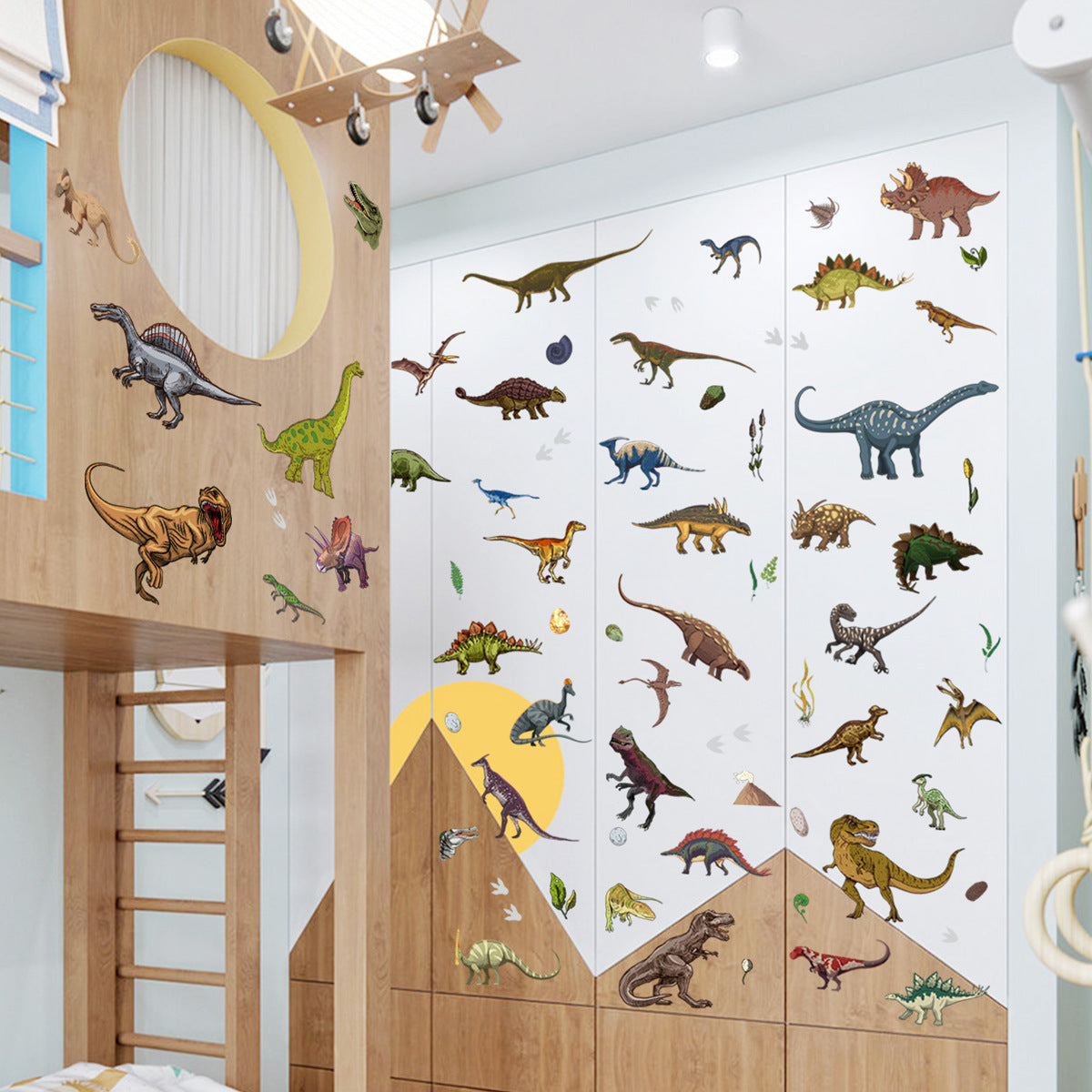 1 Set, Glow In The Dark, Dinosaur Wall Stickers, Removable Waterproof Stickers, Wall Decor For Living Room Bedroom, Home Decor Badiee Stylez