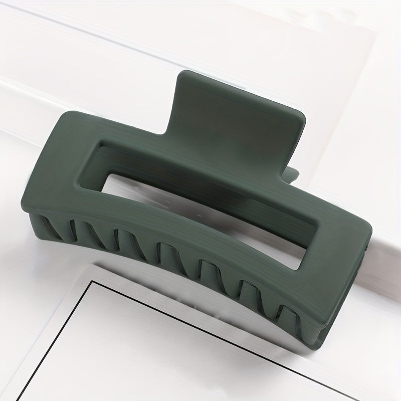 Multicolor Large Thick Acrylic Hair Clip Rectangle Hairclip Long Hair Resin Claw Clips Nonslip Jaw Clips Badiee Stylez