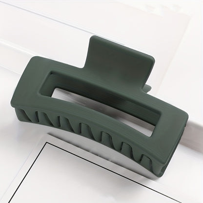 Multicolor Large Thick Acrylic Hair Clip Rectangle Hairclip Long Hair Resin Claw Clips Nonslip Jaw Clips Badiee Stylez