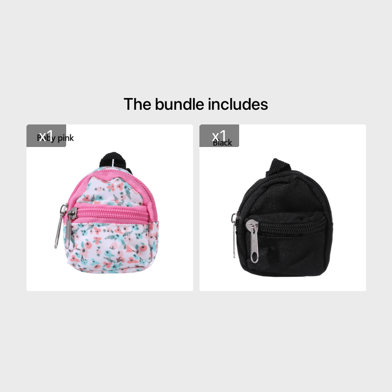 for LABUBU 11.81inch Doll 1/6 BJD Doll Mini Bag Backpack Mini Doll Bag Doll House Decoration Toy Accessories for Gifts Halloween, Christmas Gift Badiee Stylez