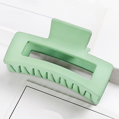 Multicolor Large Thick Acrylic Hair Clip Rectangle Hairclip Long Hair Resin Claw Clips Nonslip Jaw Clips Badiee Stylez