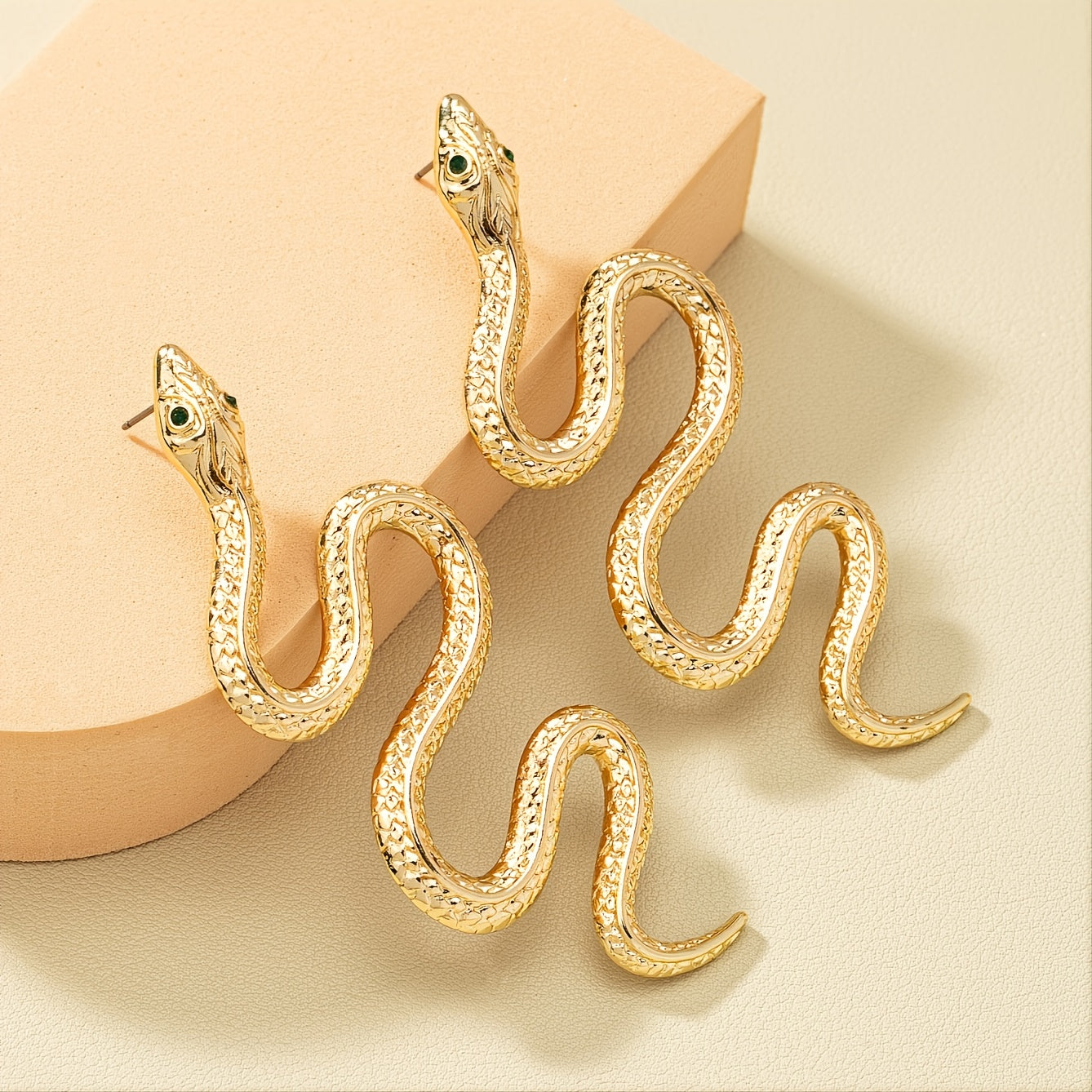 Exaggerated Snake-Shaped Earrings Badiee Stylez