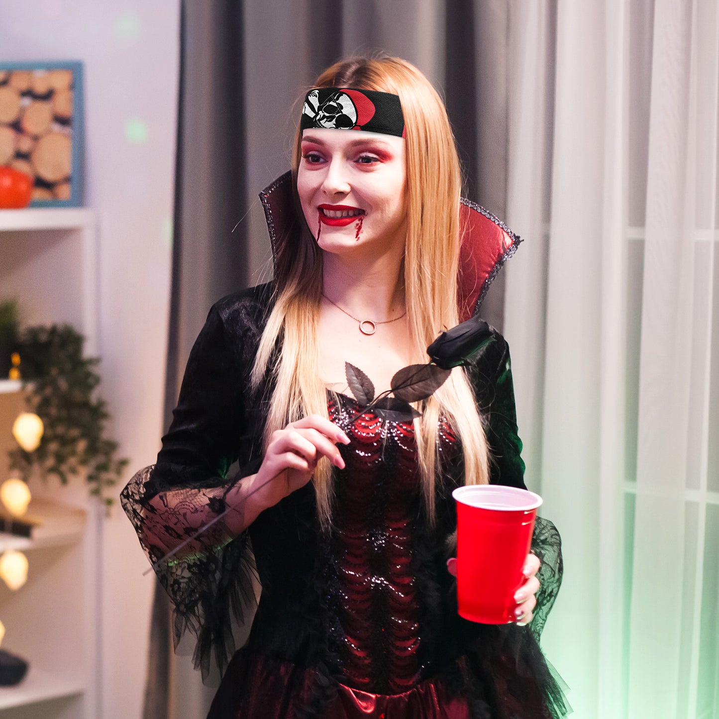 6pcs Pirate Skull Headscarf Bandana Headband Handkerchief Skeleton Cosplay Costume Props Accessories