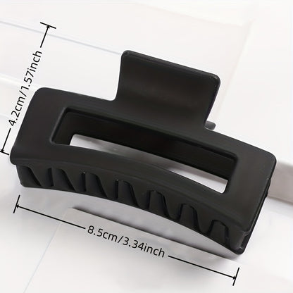 Multicolor Large Thick Acrylic Hair Clip Rectangle Hairclip Long Hair Resin Claw Clips Nonslip Jaw Clips Badiee Stylez