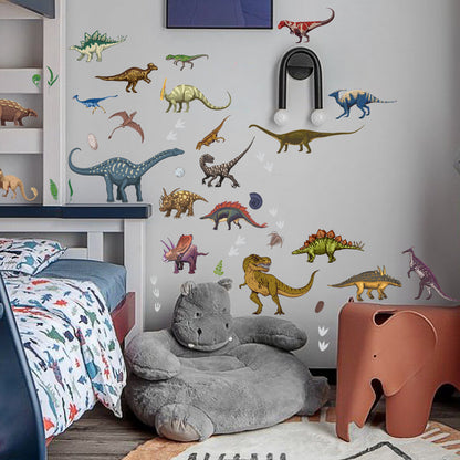 1 Set, Glow In The Dark, Dinosaur Wall Stickers, Removable Waterproof Stickers, Wall Decor For Living Room Bedroom, Home Decor Badiee Stylez