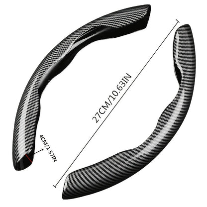 [Carbon Fiber Steering Wheel Cover] Non-Slip Carbon Fiber Steering Wheel Cover - Upgrade Your Driving Experience Badiee Stylez