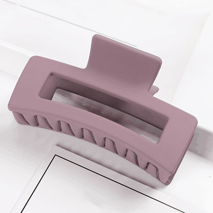 Multicolor Large Thick Acrylic Hair Clip Rectangle Hairclip Long Hair Resin Claw Clips Nonslip Jaw Clips Badiee Stylez
