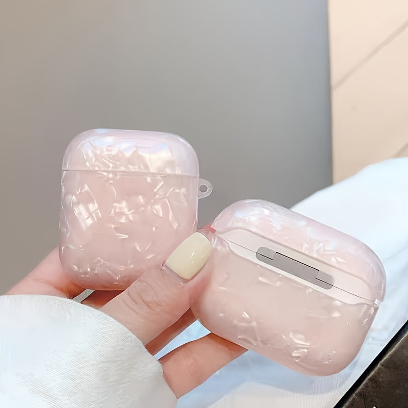 Pink Shell Pattern Case - Plus Shell Pendant, Durable Protective Case for AirPods Pro 2nd Gen, AirPod 1/2, AirPod 3 Badiee Stylez